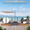 Large Offset Hanging Umbrella w/ 360° Rotation