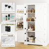 Kitchen Modern Floor Storage Cabinet Pantry Cabinet with 4 Doors