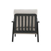 Wooden Frame Armchair Upholstered Fabric Single Sofa Mid-Century Rattan Chair UK