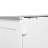 Bathroom Floor Cabinet Free Standing Storage Cupboard w/ 2 Drawers 2 Doors