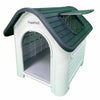 Plastic Dog Kennel HugglePets Weatherproof Pet House In & Outdoor Animal Shelter