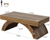 47.24-Inch Modern Rectangle Wooden Coffee Table with Arched Base for Living Room