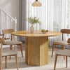 Round Dining Table for 4, 47.24-Inch Wood Dining Table for Kitchen Living Room