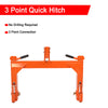 3 Point Quick Hitch 3000 lbs Adaptation to Category 1 & 2 Tractor Attachments