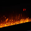 70inch White TV Stand Unit Cabinet with Electric Fireplace & 12 Colour LED Light