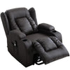 CAESAR DUAL MOTOR RISER RECLINER LEATHER MOBILITY ARMCHAIR MASSAGE HEATED CHAIR