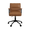 Tan Faux Leather Swivel Office Chair - Otis OTI001