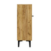 Modern Wood Shoe Cabinet with 2 Doors & Adjustable Shelves 95x60x34.5cm