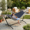 Mondeer 2 Person Hammock w/ Stand Bohemian Style Portable Garden Double Hammock