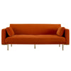 Dusk Hudson Bright Orange & Gold Effect Click Clack Sofa Bed RRP £699