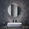 Round Bathroom Mirror with Bluetooth Demister Illuminated 3 LED Lights 600x600mm