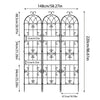 3x Tall Garden Trellis Lattice Vine Plant Rose Vegetable Support Barrier Trellis