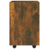 Side Cabinet with Smoked Oak 33x38x60 Engineered Wood K6T2