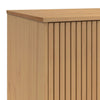 Sideboard Kitchen Storage Cabinet Shelves Brown 114x43x73.5cm Solid Wood Pine
