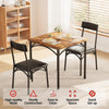 3-Piece Dining Table Set for 2 Compact Kitchen Table & Chairs Space Saving Squar