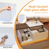 Hydraulic Lift Coffee Table w/ LED Lights & Storage, High Gloss White, 100x50cm