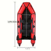 Water Adult Assault Boat Red Black 10ft PVC 330kg