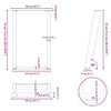 Dining Table Legs U-Shaped 2 pcs Natural Steel 50x(72-73) cm Steel