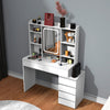 Dressing Table With 6 Drawers LED Mirror Set Makeup Desk Vanity Table Nbuzmzkixd