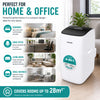 Portable Air Conditioner 12000BTU Dual Hose Quiet WiFi Heat Inverter A++