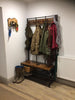 Large Rustic Coat Rack With Seat Entryway Shoe Rack Hall Tree Shoe Bench Shelves