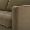 Dusk Sloane Olive Matte Velvet 3 Seater Sofa RRP £999