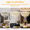 10-Lights Gold Crystal Chandelier Kitchen Island Pendant Light Entryway Hallway
