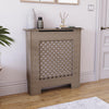 White Radiator Cover MDF Small Large Modern Wood Slat Grill Cabinet Furniture
