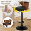 ALFORDSON 2x Bar Stool Swivel Wooden Backrest Gas Lift Dining Kitchen Pub Chair