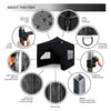 ® Pop Up 3x3m Heavy Duty Waterproof Commercial Grade MarketStall