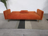 Dusk Hudson Bright Orange & Gold Effect Click Clack Sofa Bed RRP £699