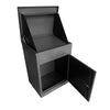 Lockable Metal Parcel Delivery Secure Dropbox Outdoor Storage Letter Post Box
