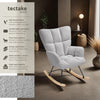 Relax Rocking Chair Armchair Nursery Nursing Seat Wooden Runners Thick Padding