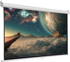 Electric Motorised / Manual Pull-Down Projector Screen 60-100 inch Home Cinema