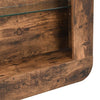 Fiesta Wooden Bar Table Unit In Rustic Oak With LED Lights