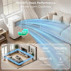 4-in-1 Portable Air Conditioner 7000 BTU Smart Wifi Mobile AC Unit Window Kit