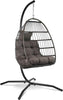 Hanging Swing Chair Outdoor Swing Garden Patio Hanging Wicker Hammock Pod Chair