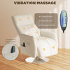 Massage Recliner Chair with Footstool Upholstered Reclining Armchair Refurbished