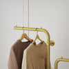 Heavy Duty Gold Coat Rack Stand Strong Marble Base Stand Clothes Rail Nighstand