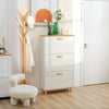 Slim Shoe Storage Cabinet with 3 Drawers and Adjustable Shelves for Hallway