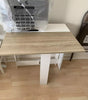 Extendable Folding Dining Table Space Saving Drop Leaf Desk Workstation Home