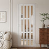 Internal Bi Folding Concertina Accordion Door PVC Sliding Divider Doors Bathroom