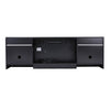 36" LED Fireplace Media Wall Fire & 70" TV Stand Freestanding Electric Heater