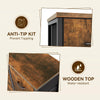 15 Drawer Storage Rack, Drawers Dressers with Wood Tabletop, Metal Frame Room