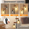 2 Light Vintage Floor lamp Industrial Standing Reading Light Living Room Bedroom