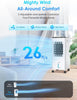 4-in-1 Portable Air Conditioner 60W Quiet Evaporative Cooling Fan