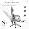 Home Office Chair Reclining Computer Chair w/ Lumbar Support Grey
