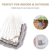 Garden Hammock Chair Patio Swing Seat for Outdoor Porch Yard Deck, Refurbished