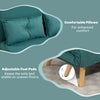 Click Clack Sofa Bed, 2 Seater Bed Settee for Living Room, Green