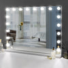 Hollywood Vanity Make Up Mirror with Lights 18-LED Tabletop Wall Metal